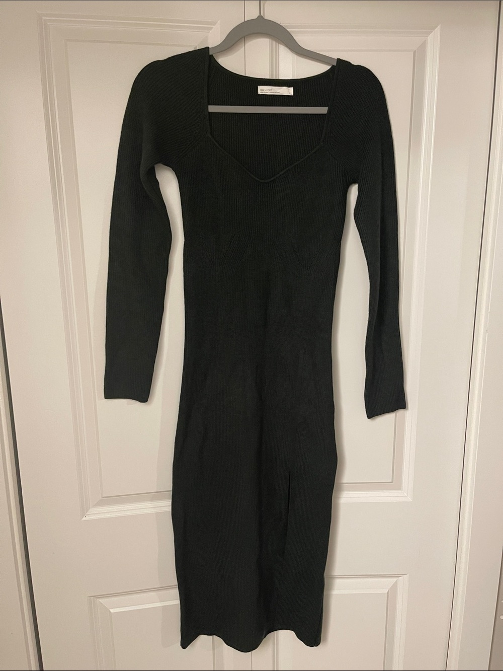 Oak + Fort Long Sleeve Maxi Dress Green Size S